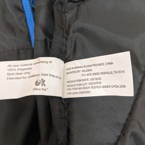 Wildkin 15 Inch Trains, Planes, & Trucks Backpack in Lt Blue - Picture 6 of 10